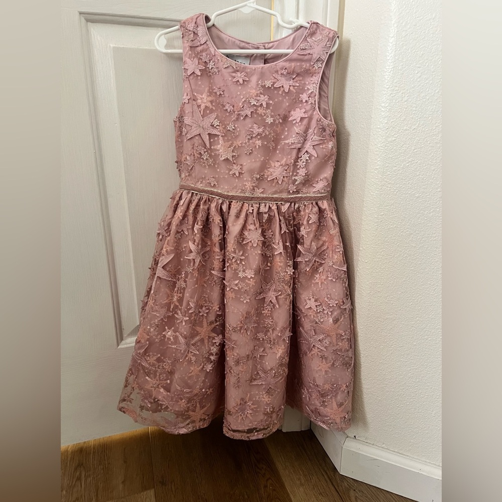 Pippa & Julie Blush Starry Kids Dress